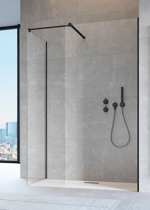Radaway Modo New Black II 85 Walk-in zuhanyfal