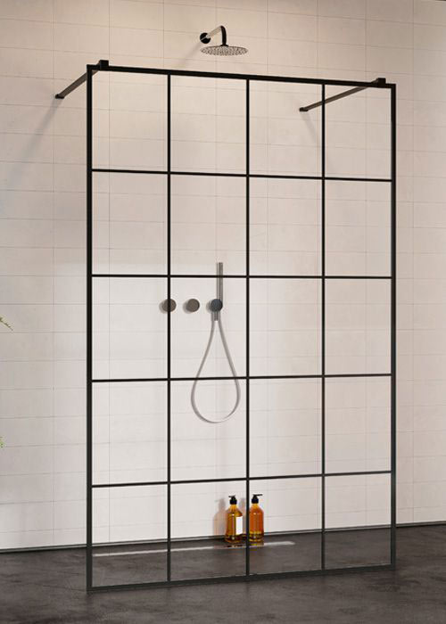 Radaway Modo X Black I 120 Factory Walk-in zuhanyfal