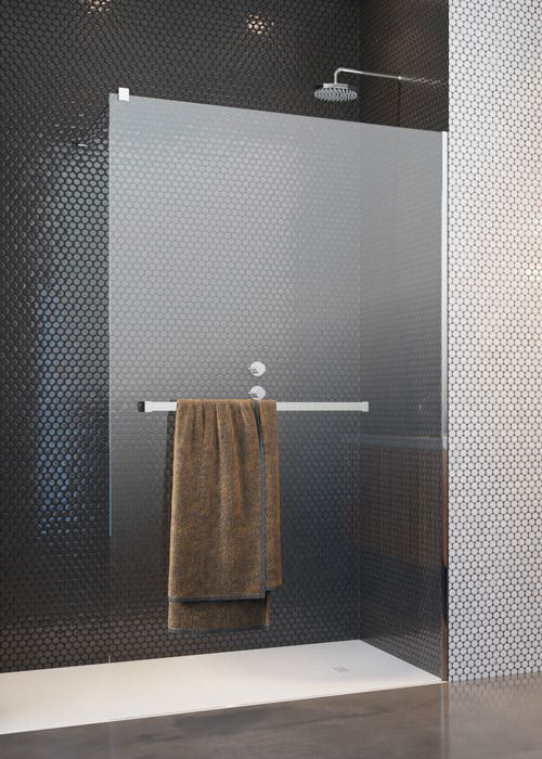 Radaway Modo New II 125 Walk-in zuhanyfal törölközőtartóval