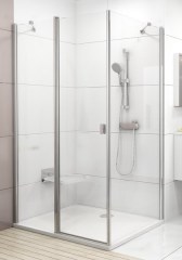 Ravak zuhanykabin Ravak Chrome CPS-80 szatén transparent
